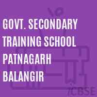 Govt. Secondary Training School Patnagarh Balangir Logo