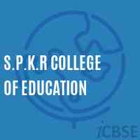S.P.K.R College of Education Logo