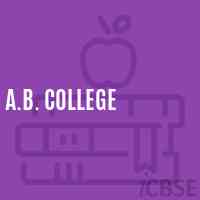 A.B. College Logo