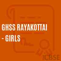 Ghss Rayakottai - Girls High School Logo