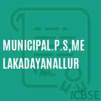 Municipal.P.S,Melakadayanallur Primary School Logo