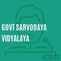 Govt Sarvodaya Vidyalaya School Logo