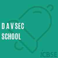 D A V Sec School Logo