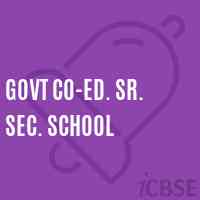 Govt Co-ed. Sr. SEc. School Logo