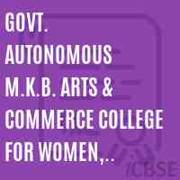 Govt. Autonomous M.K.B. Arts & Commerce College for Women, Wright Town Jabalpur Logo