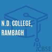 N.D. College, Rambagh Logo
