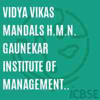 Vidya Vikas Mandals H.M.N. Gaunekar Institute of Management Training & Research Shre Damodar College Complex Margao Logo