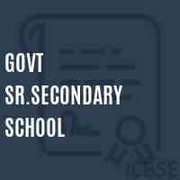Govt Sr.Secondary School Logo