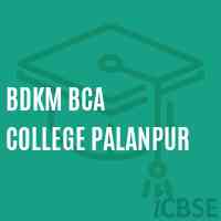Bdkm Bca College Palanpur Logo