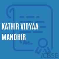 Kathir Vidyaa Mandhir School Logo
