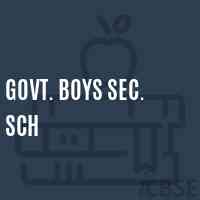 Govt. Boys Sec. Sch School Logo