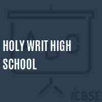 Holy Writ High School Logo