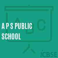 A P S Public School Logo
