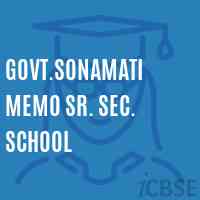 Govt.Sonamati Memo Sr. Sec. School Logo