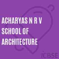 Acharyas N R V School of Architecture Logo