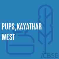 Pups,Kayathar West Primary School Logo