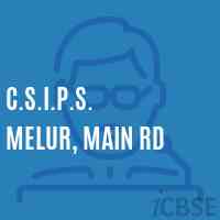 C.S.I.P.S. Melur, Main Rd Primary School Logo