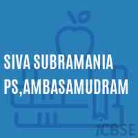 Siva Subramania Ps,Ambasamudram Primary School Logo