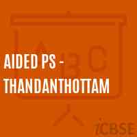 Aided Ps - Thandanthottam Primary School Logo