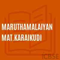 Maruthamalaiyan Mat.Karaikudi Primary School Logo