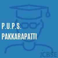 P.U.P.S. Pakkarapatti Primary School Logo