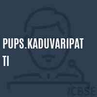 Pups.Kaduvaripatti Primary School Logo
