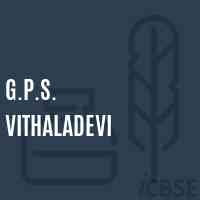 G.P.S. Vithaladevi Primary School Logo
