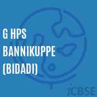 G Hps Bannikuppe (Bidadi) Middle School Logo