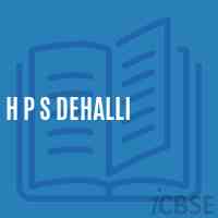 H P S Dehalli Middle School Logo