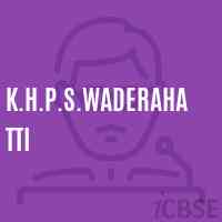 K.H.P.S.Waderahatti Middle School Logo