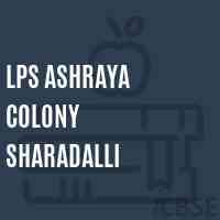 Lps Ashraya Colony Sharadalli Primary School Logo