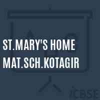 St.Mary'S Home Mat.Sch.Kotagir Secondary School Logo