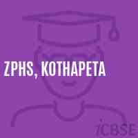Zphs, Kothapeta Secondary School Logo