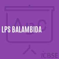 Lps Balambida Primary School Logo