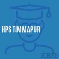 Hps Timmapur Middle School Logo