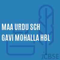 Maa Urdu Sch Gavi Mohalla Hbl Secondary School Logo