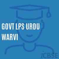 Govt Lps Urdu Warvi Primary School Logo
