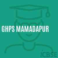 Ghps Mamadapur Middle School Logo