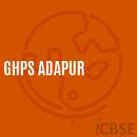 Ghps Adapur Middle School Logo