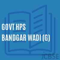 Govt Hps Bandgar Wadi (G) Middle School Logo