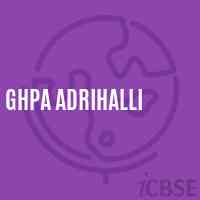 Ghpa Adrihalli Middle School Logo