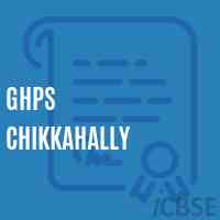 Ghps Chikkahally Middle School Logo