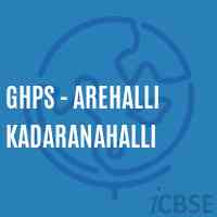 Ghps - Arehalli Kadaranahalli Middle School Logo