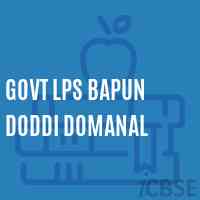 Govt Lps Bapun Doddi Domanal Primary School Logo