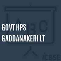 Govt Hps Gaddanakeri Lt Middle School Logo