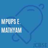 Mpups E. Mathyam Middle School Logo