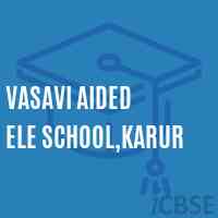 Vasavi Aided Ele School,Karur Logo