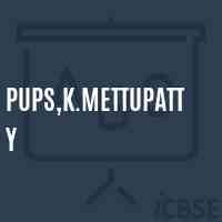Pups,K.Mettupatty Primary School Logo