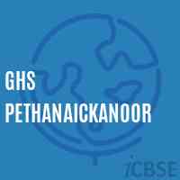 Ghs Pethanaickanoor Secondary School Logo