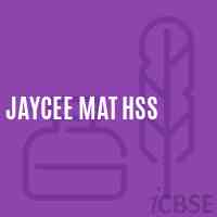 Jaycee Mat Hss Senior Secondary School Logo